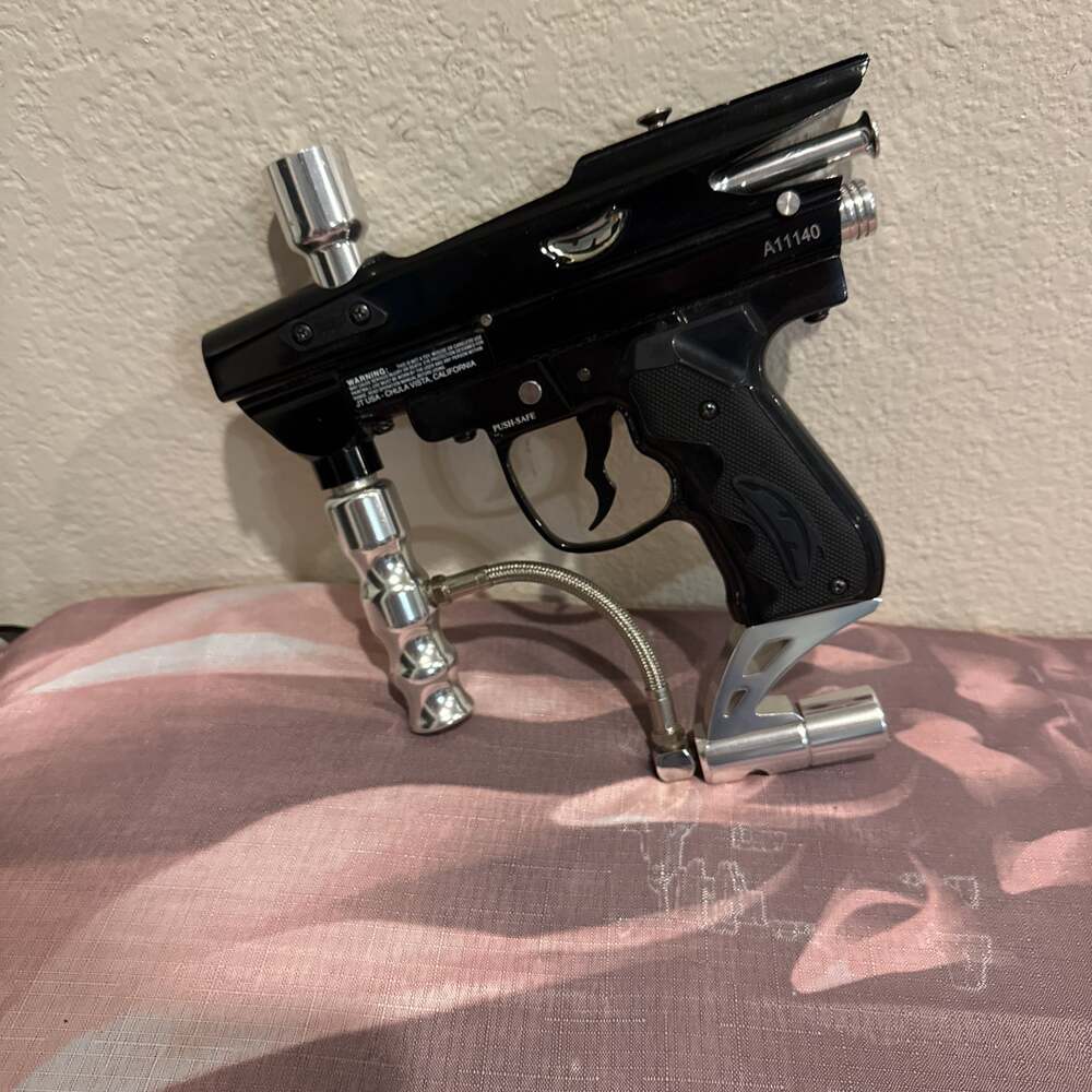 JT USA A11140 Black and Chrome Paintball Marker Airgun